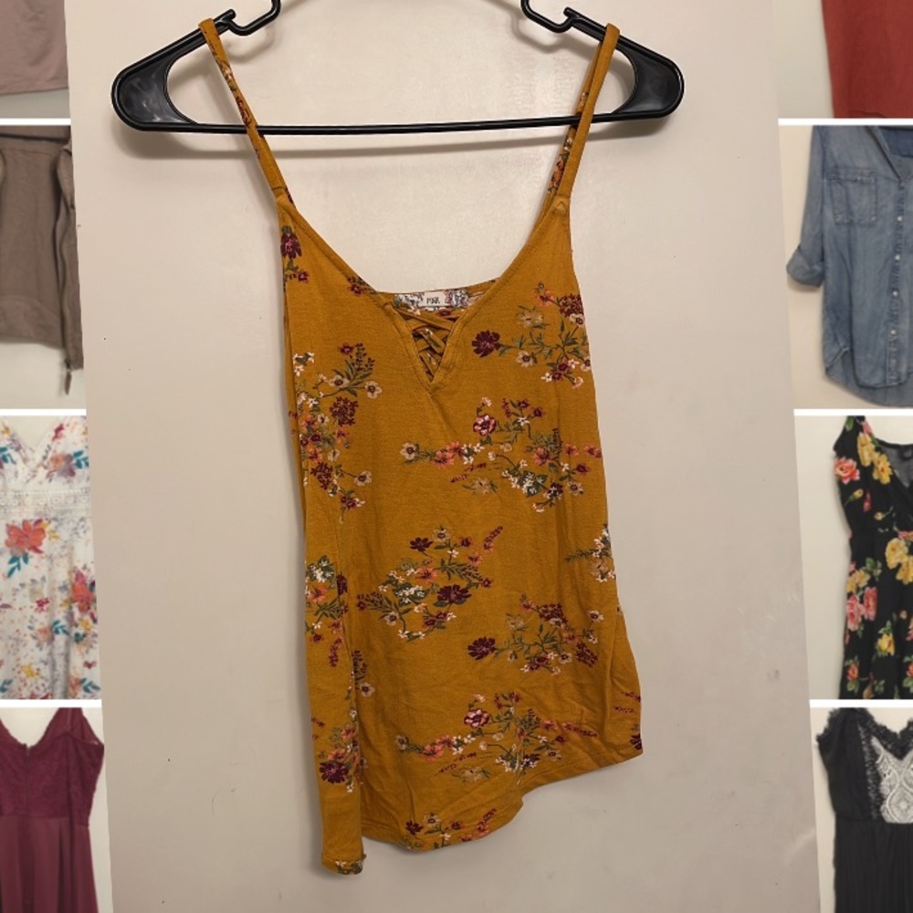 Flowy floral tank top
